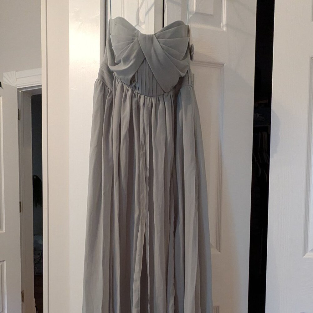 Birdy Grey - Grace Chiffon Convertible Dress with Slit, Color: Sage, NWT